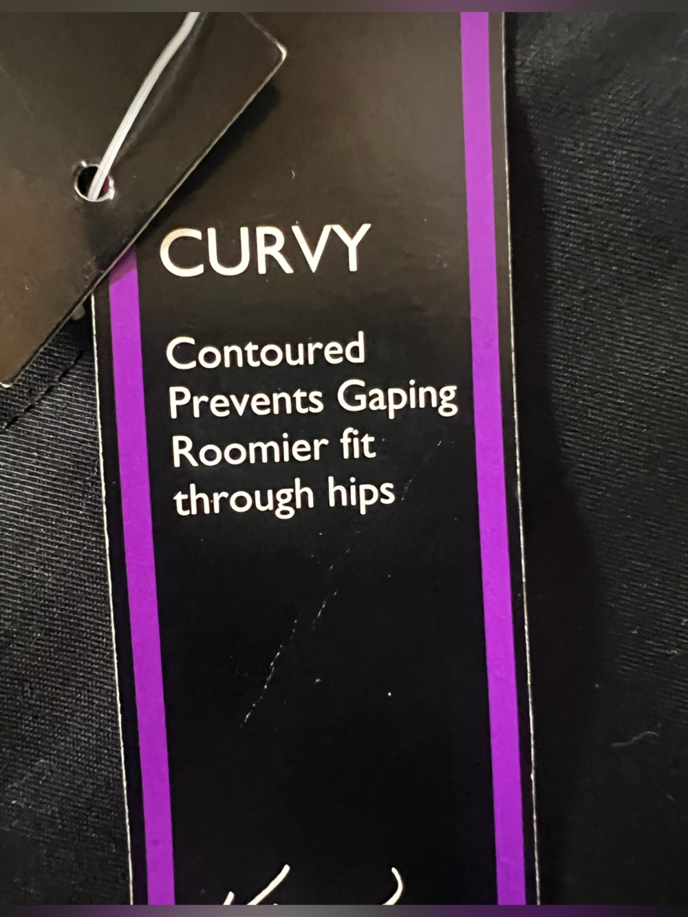 KIM ROGERS BLACK SIZE 14 CURVY STRAIGHT LEG PANTS. SITS AT WAIST. TUMMY PANEL - Picture 7 of 11